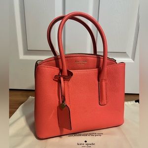 Kate Spade Coral satchel with dust bag ✨🪸